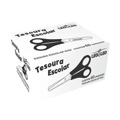 TESOURA BLACK INOX 130MM CABO PRETO
