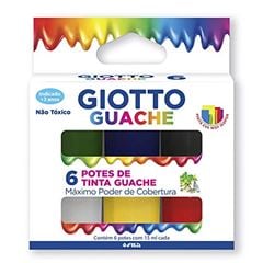 TINTA TEMPERA GUACHE 6 CORES C/15ML
