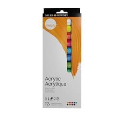 TINTA ACRILICO DR SIMPLY 12ML SET 12 COR