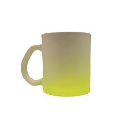 CANECA VIDRO 320ML DEG. JAT. AMARELO