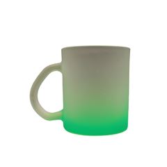 CANECA VIDRO 320ML DEG. JAT. VERDE