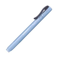 CANETA BORRACHA CLIC ERASER TRANSP AZUL