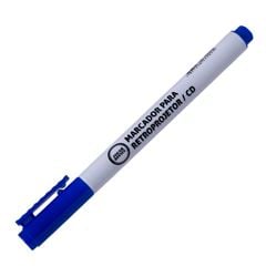 MARCADOR CD/RETROPROJETOR AZUL PONTA 2MM