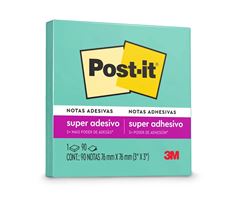 BLOCO 3M POST-IT AZUL AQUA 76X76 C/90