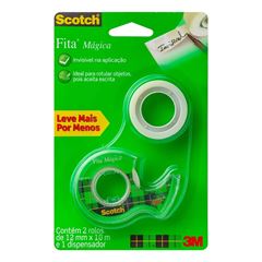 FITA 3M SCOTCH C/ DISPENSADOR 12MMX10M