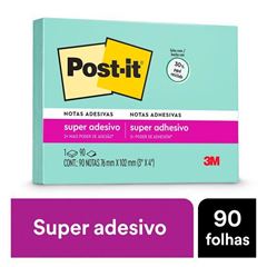 POST-IT 3M AZUL AQUA 76X102 90F HB004655