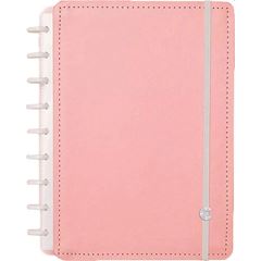 CADERNO INTELIGENTE ROSE PASTEL MEDIO -