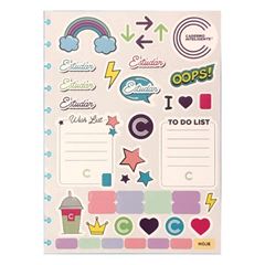 FOLHA DE ADESIVOS P/CADERNO INTELIGENTE 