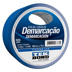FITA DEMARCACAO TEKBOND AZUL RL 48MMX15M