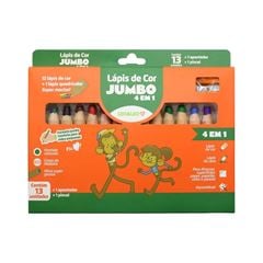 LAPIS 13 CORES JUMBO 4 EM 1