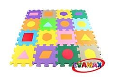 BORRACHA EVA MINI GEOM 16PC 15X15CMX5MM 