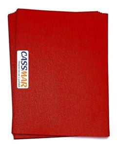 CAPA PP COURO VERMELHO A4 0.30MM P/100