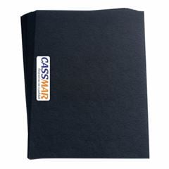 CAPA PP COURO PRETO A3 0.30MM P/100