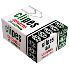 CLIPS NIQUELADO N°8/0 C/25UN