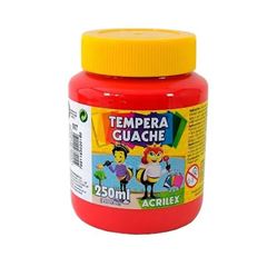 TINTA TEMPERA GUACHE 250ML VERMELHO FOGO