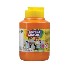 TINTA TEMPERA GUACHE 250ML LARANJA