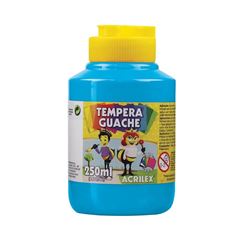 TINTA TEMPERA GUACHE 250ML AZUL CELESTE