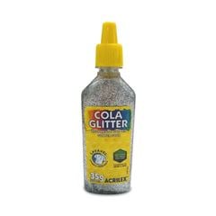 COLA GLITTER DZ/COR ACRILEX PRATA