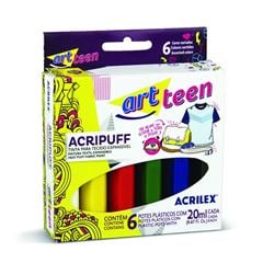 TINTA P/TECIDO ACRIPUFF 20ML C/6 CORES