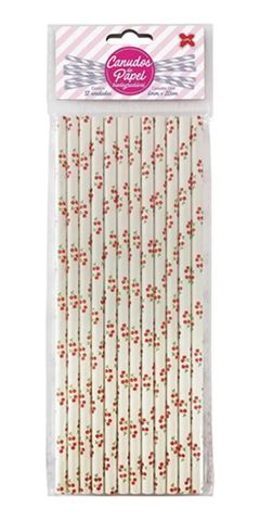 CANUDO DE PAPEL BIO CEREJA 6MMX200MM