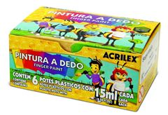 PINTURA A DEDO CONJ. C/6 15ML