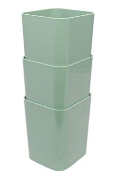 KIT C/3 PORTA OBJETOS VERDE CLARO