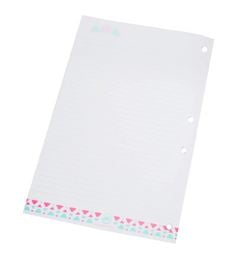 REFIL DE FOLHAS DAC P/FICHARIO ROSA C/96