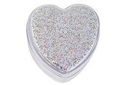 CAIXINHA CORACAO HOLOGRAFICA GLITTER C/5