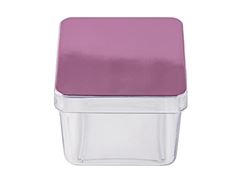 CAIXINHA QUADRADA 5X5 ROSA METALIZADA C/