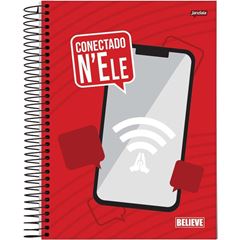 CADERNO ESPIRAL UNIV BELIEVE 1X1 80FLS -