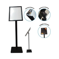 SUPORTE P/ QUADRO BRANCO BASE QUADRADA I