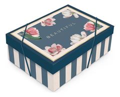 CAIXA C/TAMPA PRETTY MAGNOLIA P 24X18X8