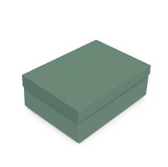 CAIXA C/TAMPA NATURAL GREEN M 35X25X11