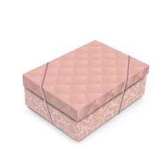 CAIXA C/TAMPA LUXURIA ROSE GOLD 35X25X11