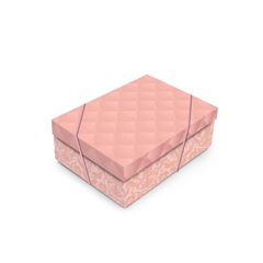CAIXA C/TAMPA LUXURIA ROSE GOLD 46X33X14