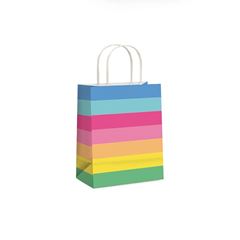 SACOLA PAPEL ARCO IRIS G 32X26,5X13