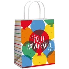 SACOLA PAPEL FESTIVO M 26X19,5X9,5