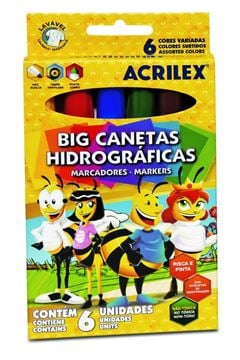 BIG CANETINHAS ABELINHAS C/6 CORES