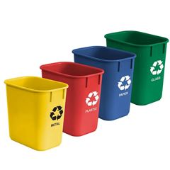 CESTO P/LIXO MEIO AMBIENTE 12 LT C/4