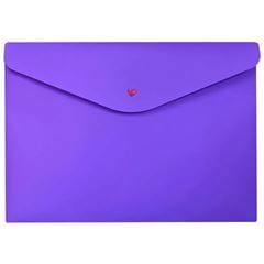ENVELOPE C/BOTAO A4 FULL COLOR ROXO