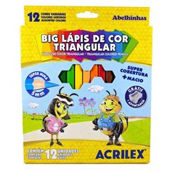 BIG LAPIS 12 COR TRIANGULAR JUMBO GROSSO