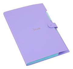 PASTA SANF. A4 C/5 DIV LILAS PASTEL