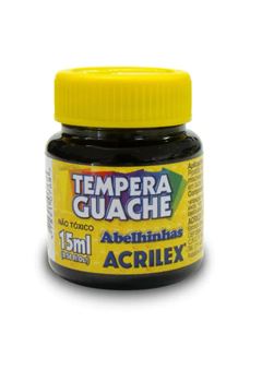 TINTA TEMPERA GUACHE 15ML PRETO