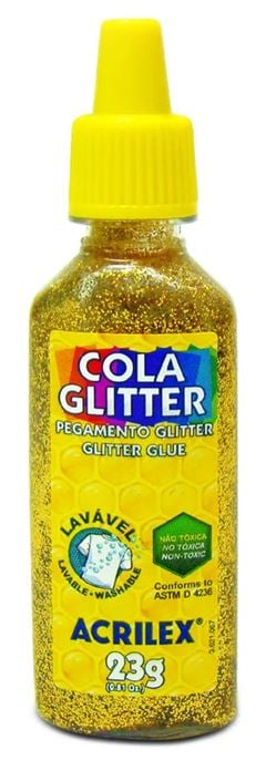 COLA GLITTER OURO 23G ACRILEX