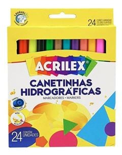 CANETINHA HIDROGRAFICA C/24 CORES