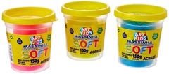 MASSINHA DE MODELAR SOFT C/3 POTES