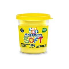 MASSA DE MODELAR SOFT 150G AMARELO LIMAO