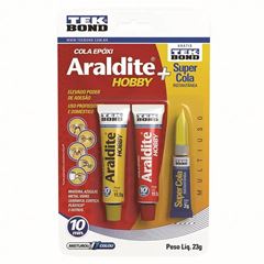 ADESIVO ARALDITE KIT HOBBY+SUPERCOLA