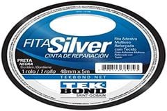 FITA RESISTENCIA SILVER PRETA 48MMX5M