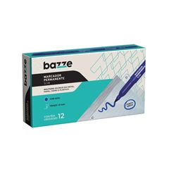 MARCADOR PERMANENTE BAZZE SLIM AZUL